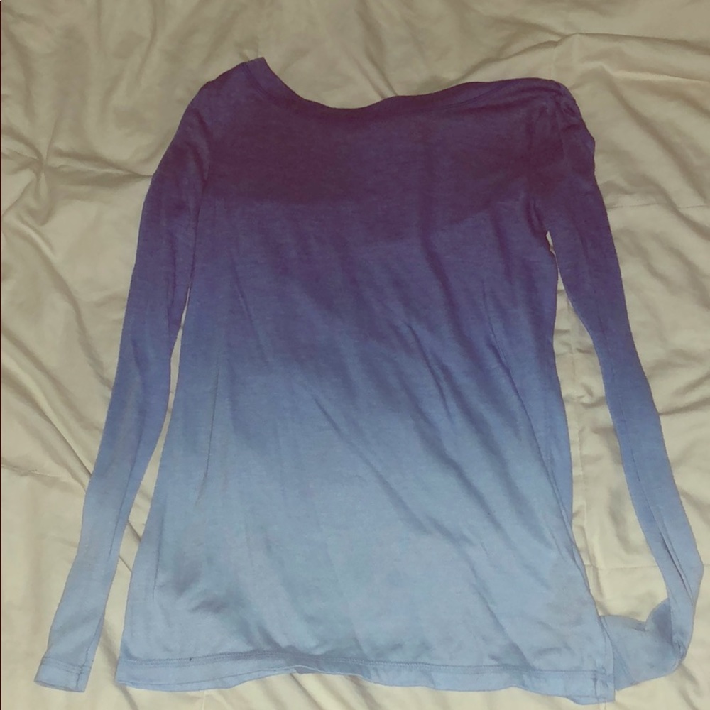 Gradient long sleeve tee